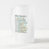 あんたはミチグランもしダー: フロストグラスビールジョッキ (正面左)