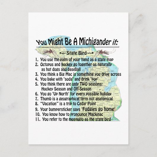 あんたはミチグランもしダー: ポストカード (正面)