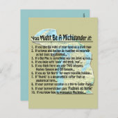 あんたはミチグランもしダー: ポストカード (正面/裏面)