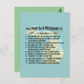 あんたはミチグランもしダー： ポストカード (正面/裏面)