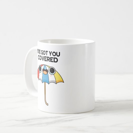 あんた傘得さしおもしろいたぞ コーヒーマグカップ (正面左)