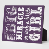 あんな大きな奇跡ってのはそんな小さな女の子だ フォトプラーク (側面)