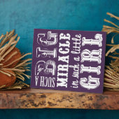 あんな大きな奇跡ってのはそんな小さな女の子だ フォトプラーク (側面)