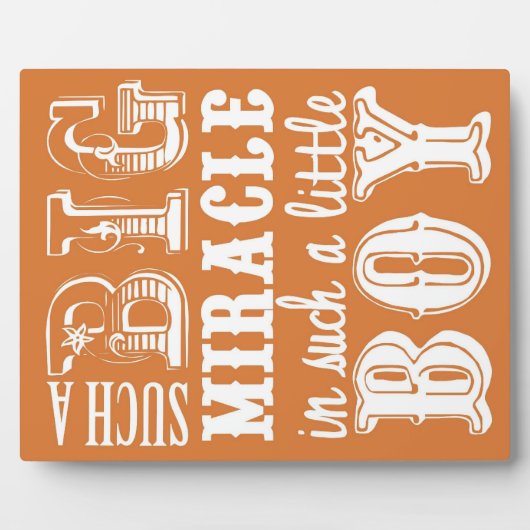 あんな大きな奇跡なんて小さな子どもだ フォトプラーク (正面)