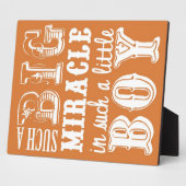 あんな大きな奇跡なんて小さな子どもだ フォトプラーク (側面)