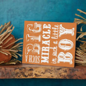 あんな大きな奇跡なんて小さな子どもだ フォトプラーク (側面)