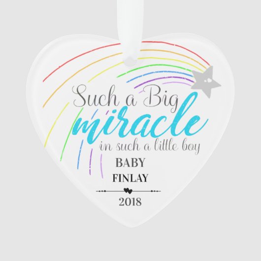 あんな小さな男の子の大きな奇跡 オーナメント (正面)