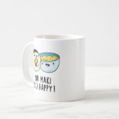 あんまき味噌ハッピーフおもしろいッ日本のドパン コーヒーマグカップ (正面左)