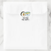 あんまき味噌ハッピーフおもしろいッ日本のドパン ラウンドシール (バッグ)