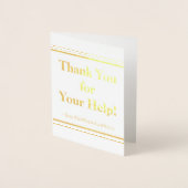 「あエレガントりがとうございま救済す！」カード 箔カード (正面)