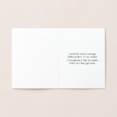 「あエレガントりがとうございま救済す！」カード 箔カード (内部)