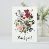 あエレガントりがとうカラフルヴィンテージ サンキューカード (スタンド正面)