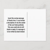 「あエレガントりがとう!」 ポストカード (裏面)