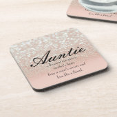 あカッコいいあ、ピンクのスパークリーな叔母さん コースター (左側)