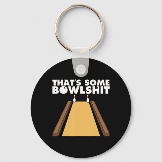 あカッコいいれはおもしろいボーリングギフトだ男性へ キーホルダー (正面)