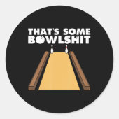 あカッコいいれはおもしろいボーリングギフトだ男性へ ラウンドシール (正面)