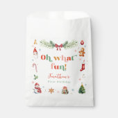 あカラフルあーおもしろい第1回クリスマスかわいい誕生日 フェイバーバッグ (正面)