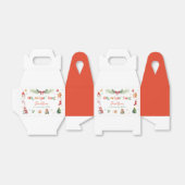 あカラフルあーおもしろい第1回クリスマスバースデーパーティー フェイバーボックス (折り畳みなし)