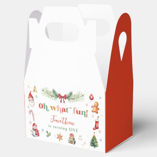 あカラフルあーおもしろい第1回クリスマスバースデーパーティー フェイバーボックス (オープン)