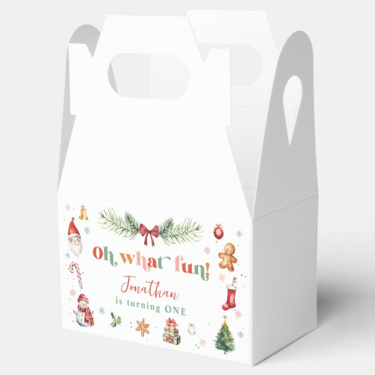 あカラフルあーおもしろい第1回クリスマスバースデーパーティー フェイバーボックス (オープン)