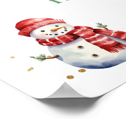 あカラフルあーおもしろい第1回クリスマスバースデーパーティー ポスター (角)