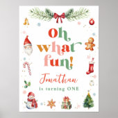 あカラフルあーおもしろい第1回クリスマスバースデーパーティー ポスター (正面)