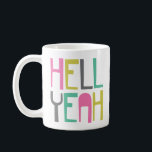 あカラフルあ コーヒーマグカップ<br><div class="desc">おもしろいコーヒーマグとカラフルことわざ。タイポグラフィデザインは言う：地獄うん</div>