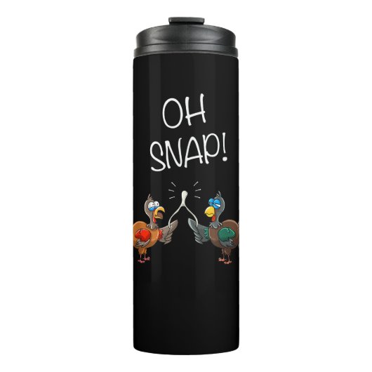 あクールあッ！ウィッシュおもしろいボーン感謝祭の_トルコ タンブラー (正面)