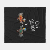 あクールあッ!ウィッシュおもしろいボーン感謝祭の_トルコ フリースブランケット (正面(横))