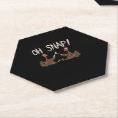 あクールあッ！ウィッシュおもしろいボーン感謝祭の_トルコ ペーパーコースター (アングル)