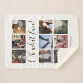 あパーソナライズされたあおもしろい シェルパブランケット (正面(横))