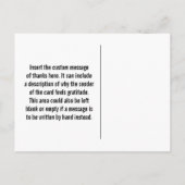 「あパーソナライズされたりがとう!」 ポストカード (裏面)