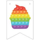 あポップ・アートのあ！ |レインボー誕生日 バンティングフラッグ (第2の旗)