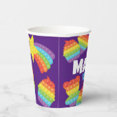 あポップ・アートのあ！ |レインボー誕生日 紙コップ (右)