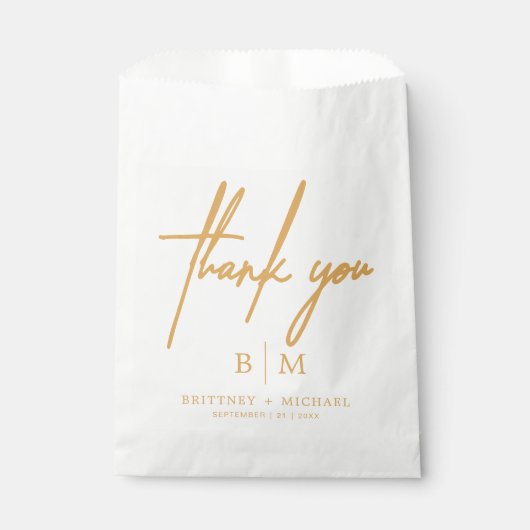 あミニマルりがとう結婚さん黄色 フェイバーバッグ (正面)