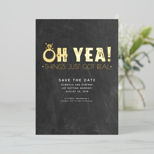 あーあ得あ実在おもしろいのデート 箔招待状 (立ち正面)