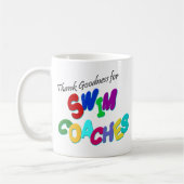 あーよかった水泳のコーチのために コーヒーマグカップ (左)