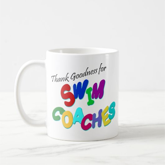 あーよかった水泳のコーチのために コーヒーマグカップ (左)