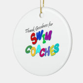 あーよかった水泳のコーチのために セラミックオーナメント (左)