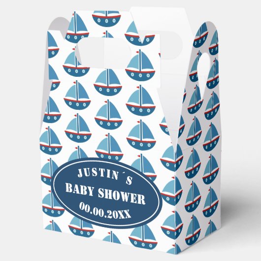 あー男の子だ！赤ちゃん航海ののシャワーパーティー フェイバーボックス (オープン)