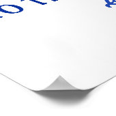 あー男の子のシャワー航海の歓迎サインだ ポスター (角)