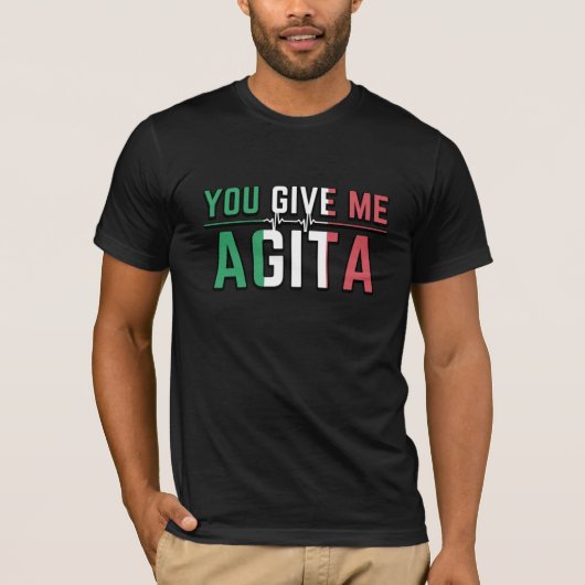あ与えああAgita|スタントとアギタユーモアのギフトT-S Tシャツ (正面)