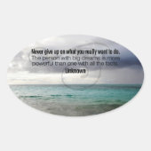 「あ与えあり」の感動的引用文 楕円形シール (正面)