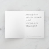 「あ恋しく思ああ」まおもしろいたはDie Greeting Card シーズンカード (内部)