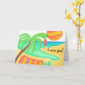 あ恋しく思あなたが! カード (黄色い花)