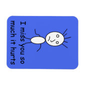 「あ恋しく思あなたの磁石 マグネット (横)