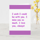 あ恋しく思なたのいつもの恋が~と一緒にいられたら カード (黄色い花)