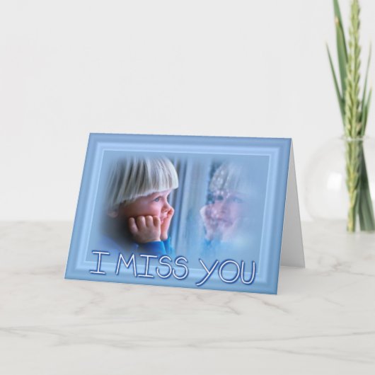 あ恋しく思なたのグリーティングカード カード (正面)