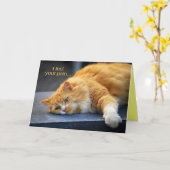 あ感じあの痛み感じがオレンジ カード (黄色い花)