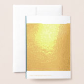 あ感謝していりがとう金ゴールド 箔カード (裏面封筒付き)